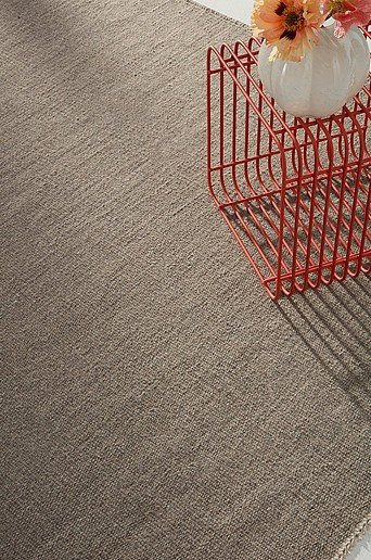 Jotex ROW Wollteppich modern in Grau und Beige mit Fransen - Bild 1