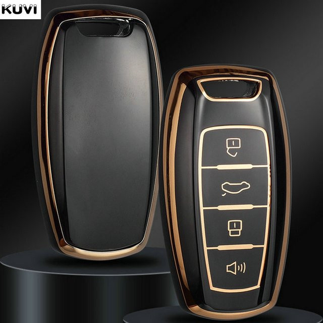 Kuvi TPU Auto Smart Key Schutzhülle für Great Wall Haval H2S H4 H6 H7 H9 F5 F7 in Schwarz - Bild 1