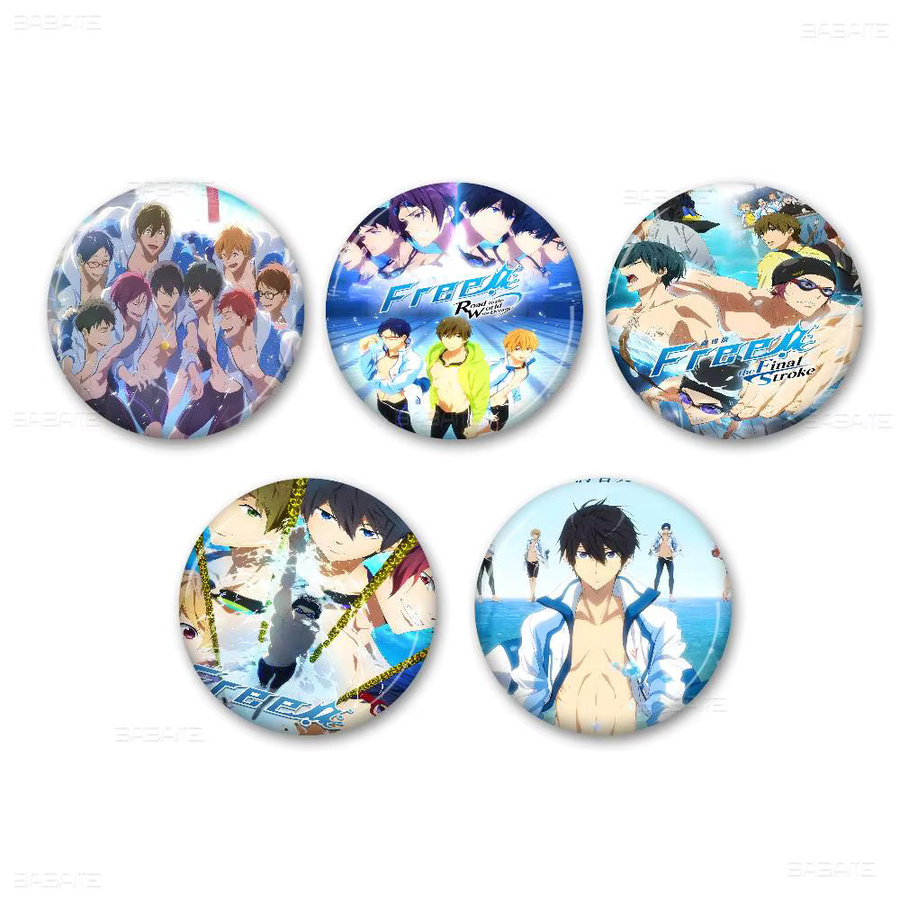 Anstecknadel Anime Free! Iwatobi Swim Club, Weichblech, Bunt - Bild 2