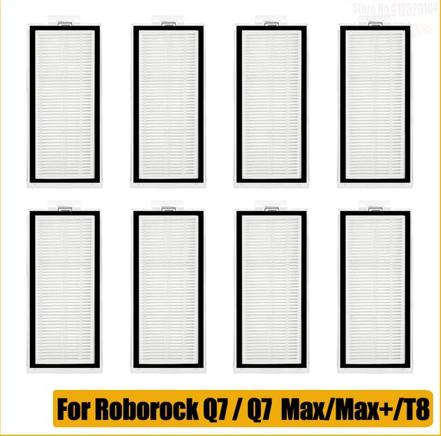 Waschbarer HEPA-Filter für Roborock Roboter-Staubsauger Q7 Max, Q7 Max+, T8, Q5 Pro und Q8 Max in Weiß - Bild 1