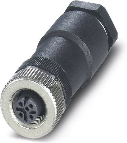 Phoenix Contact 1404418 Sensor-Aktor-Steckverbinder M12 Buchse gerade unkonfektioniert 5-polig in Schwarz - Bild 1