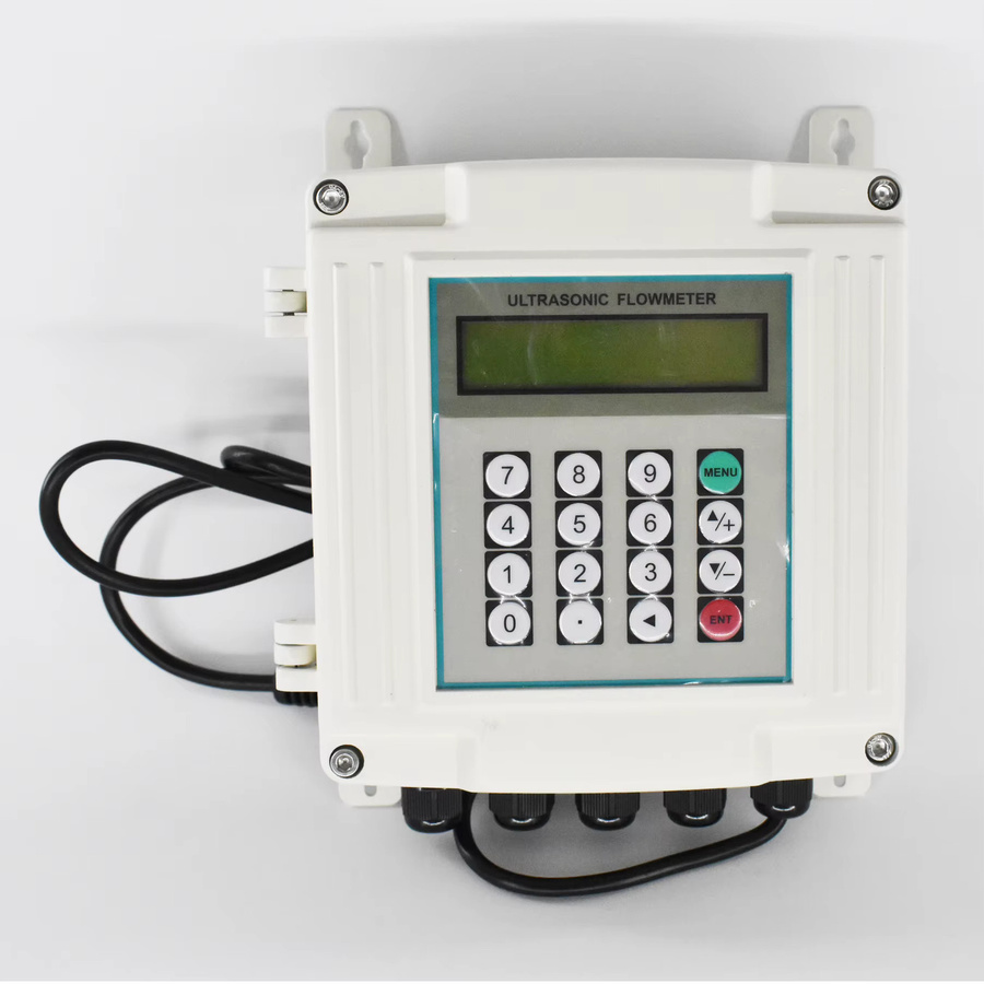 AERMANDA TUF-2000SW Ultraschall-Durchflussmesser Wandmontiert Digitaler Wasserdurchflussmesser mit RS485 Klemmsensor in Weiß - Bild 3
