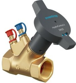 Oventrop Strangregulierventil Hydrocontrol V DN 32, PN 25, beidseitiges Innengewinde aus Messing in Gold-Optik - Bild 1