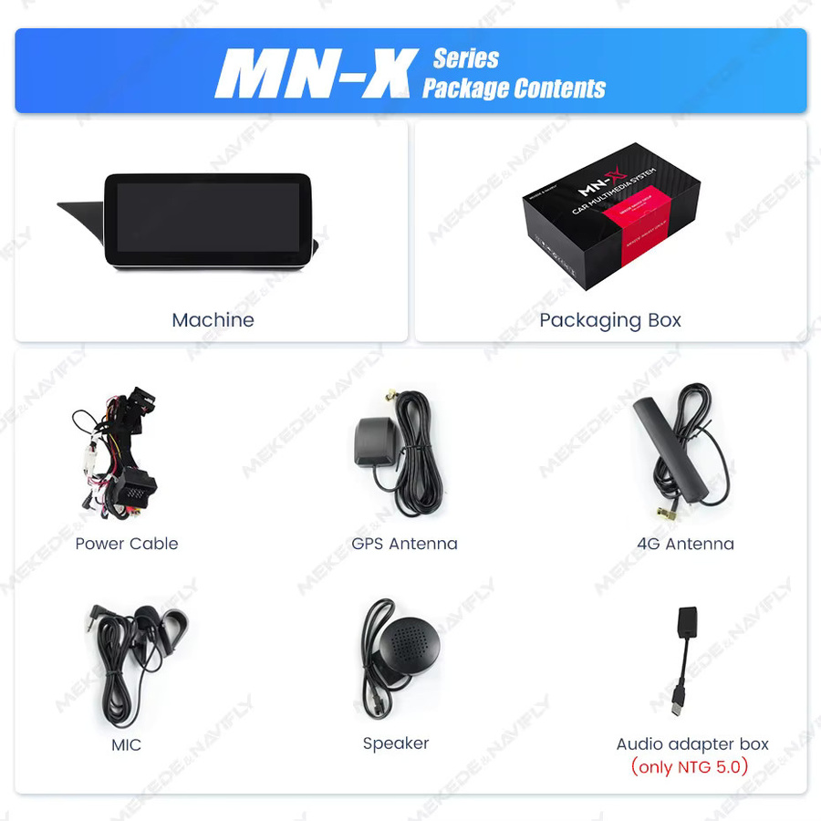 MEKEDE Wireless CarPlay und Android Auto Multimedia-Autoradio für Mercedes Benz E-Klasse W212 S212 NTG 4.0 4.5 5.0, 10,25 Zoll, Schwarz, mit Bluetooth, GPS und WiFi - Bild 3
