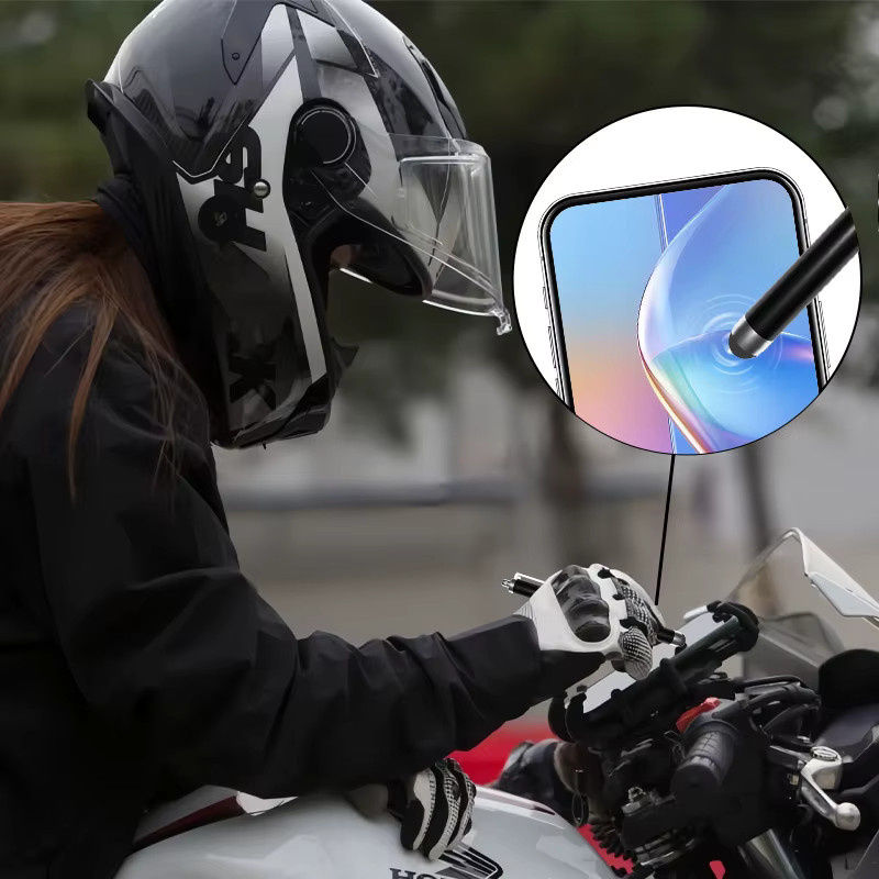 Kapazitiver Stylus Stift aus Metall für Android und iPhone in Schwarz - Bild 4