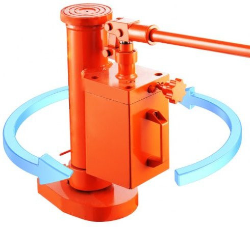 VEVOR Hydraulischer Klauenwagenheber 10 t in Orange aus Stahl mit 360 Grad drehbarem Klauenwagenheber für Maschinen und Industrie - Bild 1