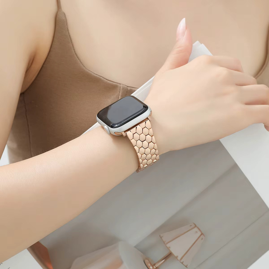 Uhrenarmband Edelstahl, Roségold, Damen - Bild 3