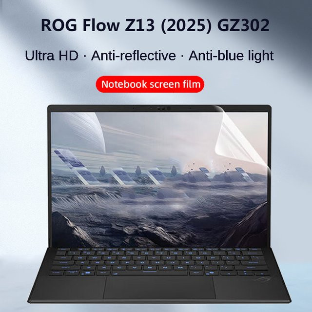 Asus ROG Flow Z13 (2025) GZ302 Displayschutzfolie und Tastaturfolie Set, 13,4 Zoll, HD, matt, transparent - Bild 1