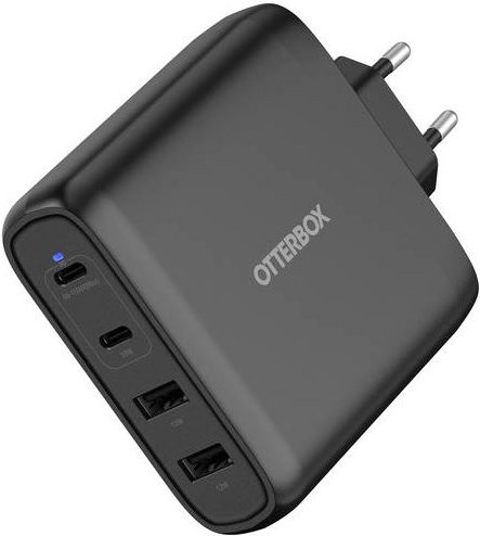 Otterbox USB-Ladegerät für den Innenbereich mit 100W, 4 x USB-C und USB-A, Schwarz - Bild 1