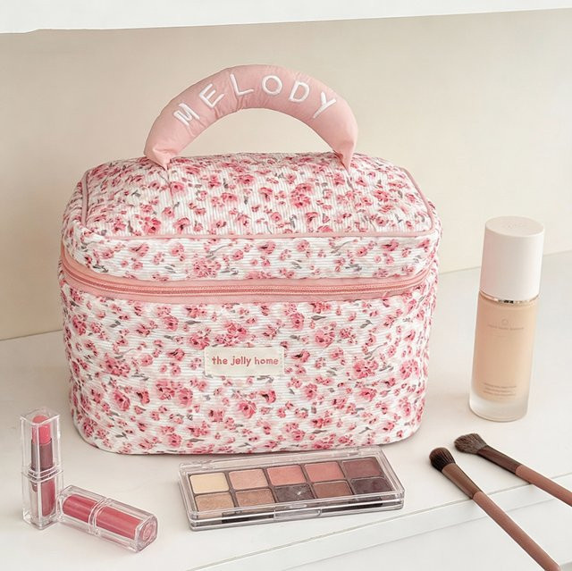 Airfriend Kosmetiktasche Damen, Rosa, Gesteppt - Bild 1