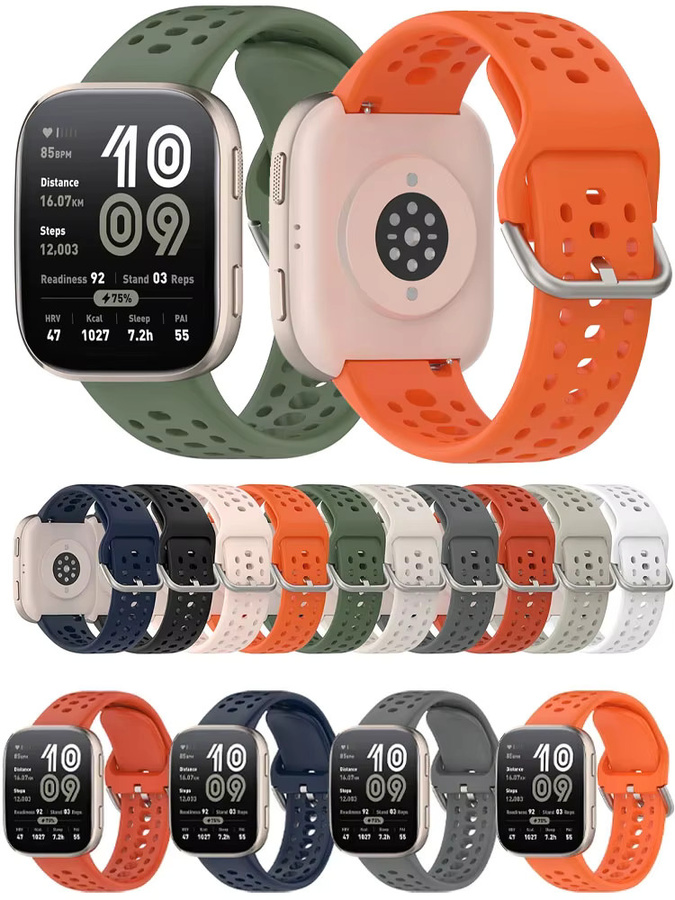 Amazfit Uhrenarmband Silikon, 22 mm, Unisex - Bild 4