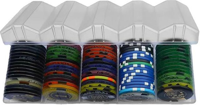 Coiled Dragons Poker Chips Box Acryl Transparent mit Abdeckungen - Bild 1