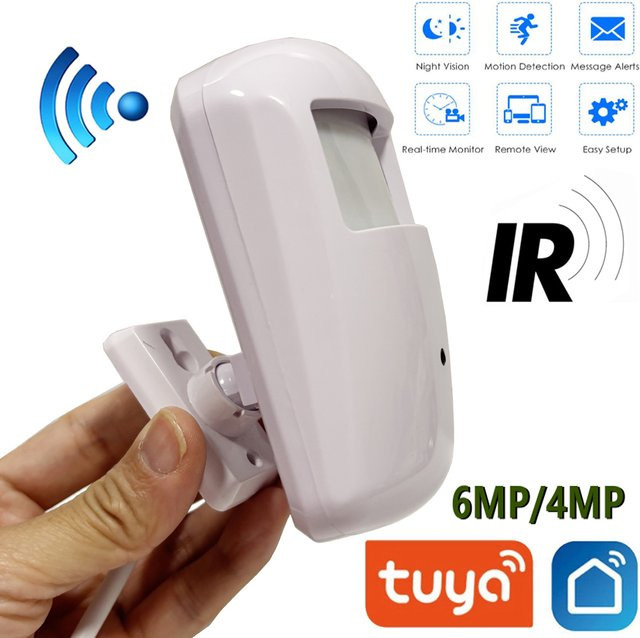 Tuya Smart Mini WiFi Kamera mit Bewegungserkennung, IR Nachtsicht und 2-Wege Audio in Weiß - Bild 1