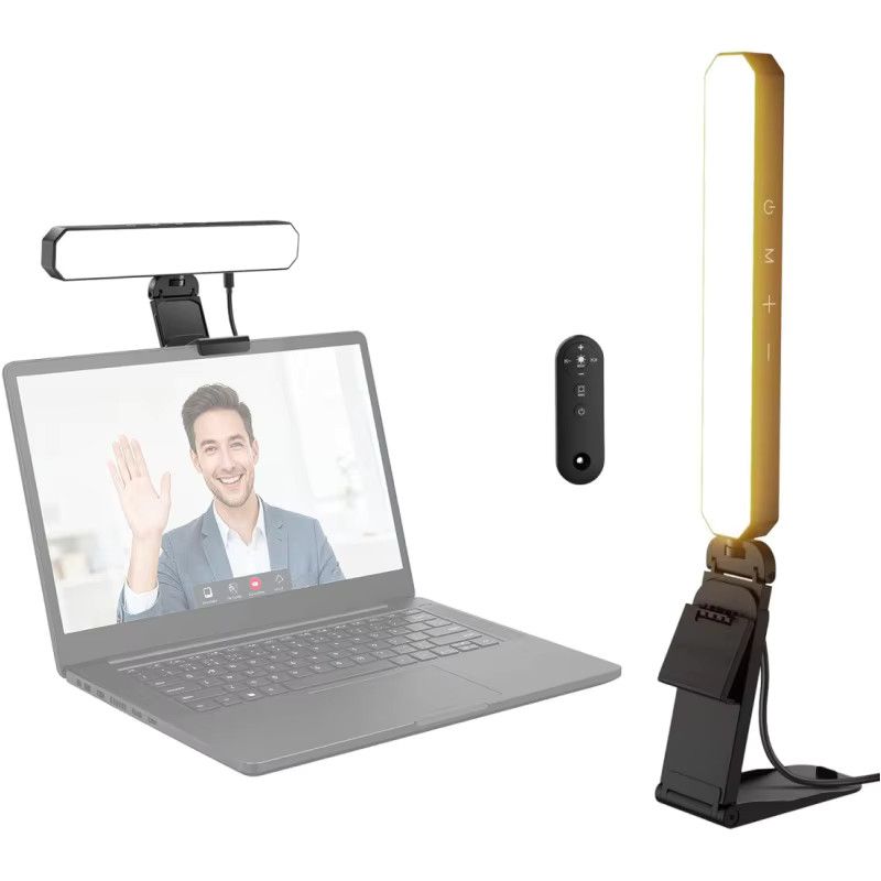 NEEWER Basics 6-W Monitorlichtleiste mit Fernbedienung und Touch-Steuerung, dimmbare zweifarbige LED Schreibtischlampe für Videokonferenzen - Bild 7