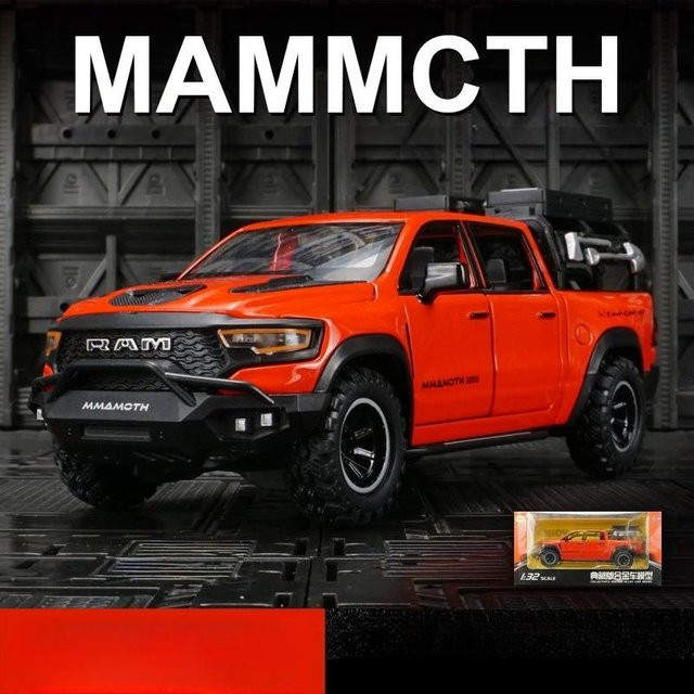 Linyi toy car Mammoth Pickup, Automodell, 1:32, Metall, mit Licht und Ton, ab 14 Jahren - Bild 1