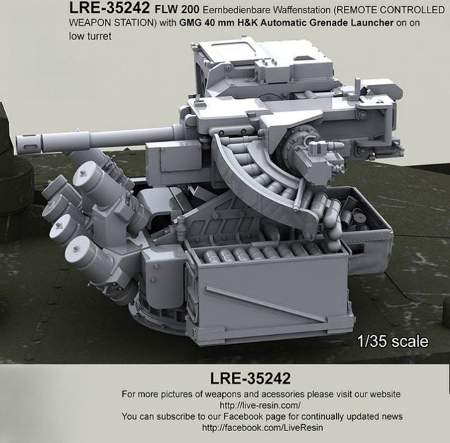 MEEKLION MODEL 40 mm GMG niedriger Revolver, Modellbausatz, 1:35, Militär, Harz - Bild 1