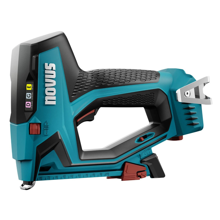 Novus Tools Akkutacker J-551 Premium-Tacker für Folien und Zierleisten mit Klammerntyp 53F und Klammernlänge 6-14mm - Bild 2