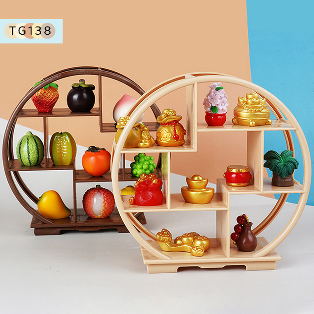 eelhoe Puppenhaus-DIY-Zubehör, Miniatur-Bogu-Leerregal, Kunststoff, 1-teiliges Set - Bild 1