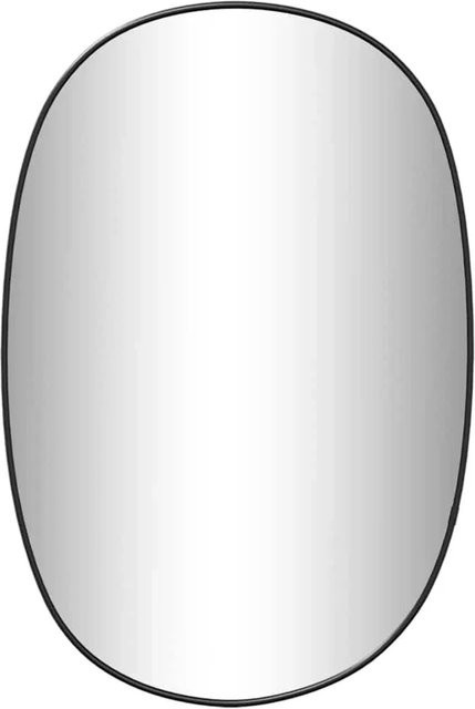 vidaXL Wandspiegel Schwarz mit minimalistischer Ästhetik, Breite: 50 cm, Höhe: 35 cm - Bild 1
