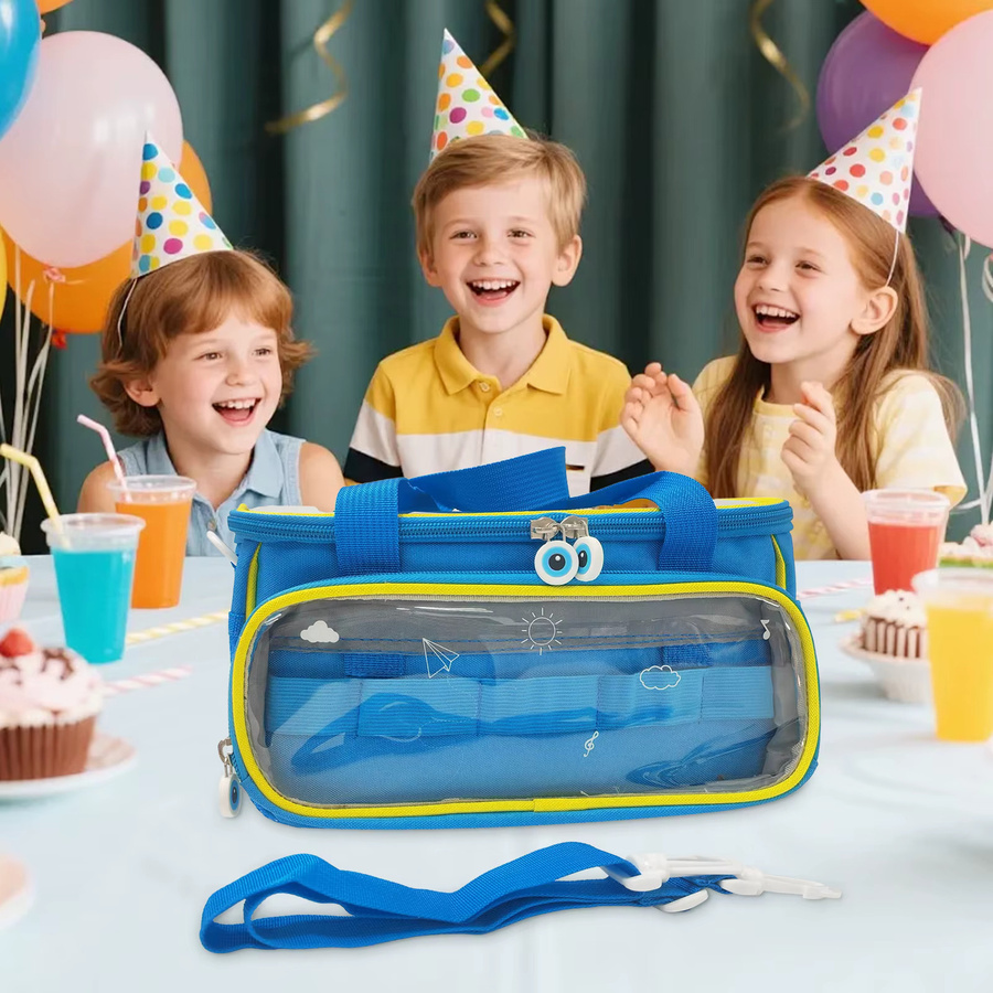 ALLOET Tragbare Reise-Aufbewahrungstasche mit Schultergurt als Organizer-Tasche für das Toniebox Starter-Set in Blau - Bild 2