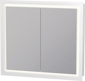 Duravit Spanplattenschraube mit Türanschlag L-Cube LED, weiß matt, B/T/H: 80 x 70 x 15,5 cm - Bild 1