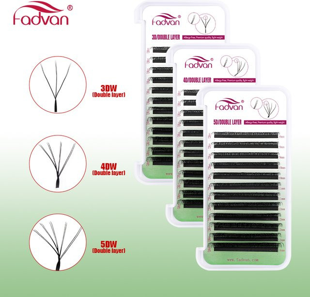 FADVAN W-Form Wimpernverlängerung, Black, Natürlich, Unisex - Bild 1