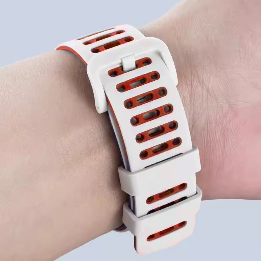CAOWTAN Uhrenarmband, Silikon, Weiß, Unisex - Bild 3