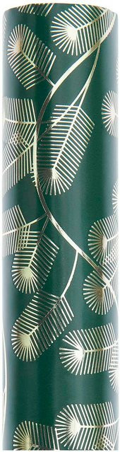 Rico Design Paper Poetry Geschenkpapier Tannenzweige Grün B: 70 cm, L: 200 cm - Bild 1