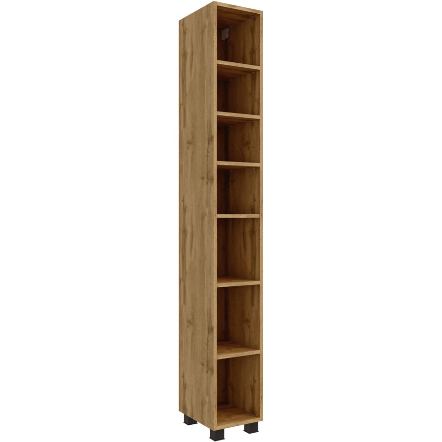 Held Möbel Seitenregal Florenz in Wotaneiche, Braun-holzoptik, B/T/H: 35 x 25 x 180 cm - Bild 2