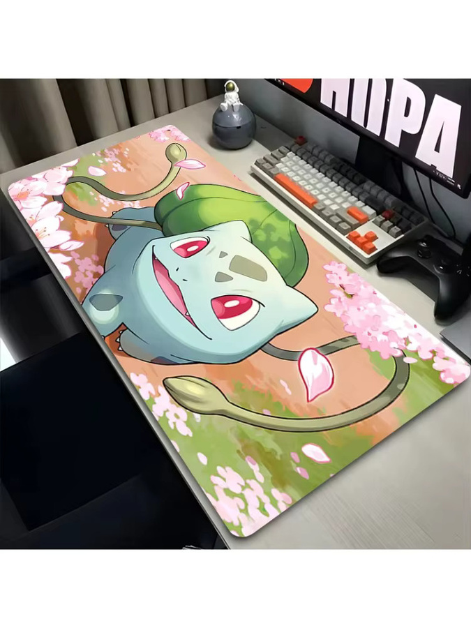Bandai Anime Mauspad Bulbasaur Pokemon Gaming Deskmat Multicolor - Bild 2