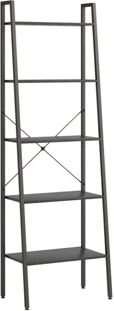 vidaXL Standregal mit 5 Böden in Schwarz, B/T/H: 56 x 35 x 174 cm - Bild 1