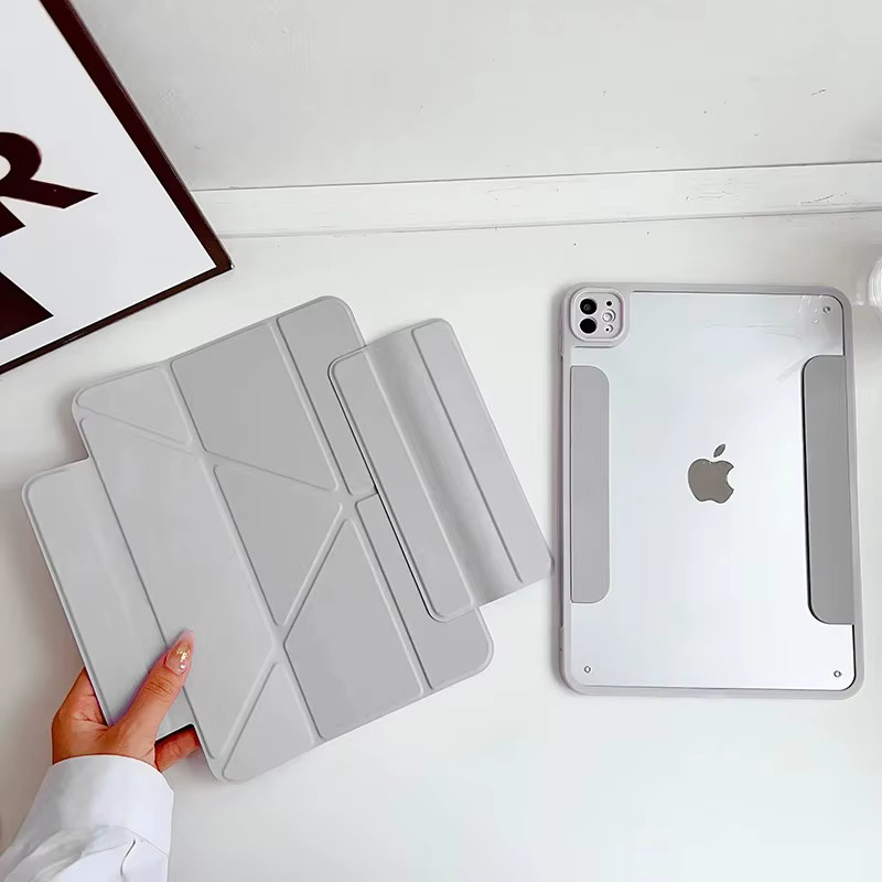 Abnehmbare magnetische Schutzhülle für iPad in Grau - Bild 1