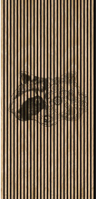 FN Acustico Akustikplatte Racoon 1 in Bunt, foliert mit PET und MDF, H x B x T: 2.400 x 1.133 x 19,0 mm - Bild 1
