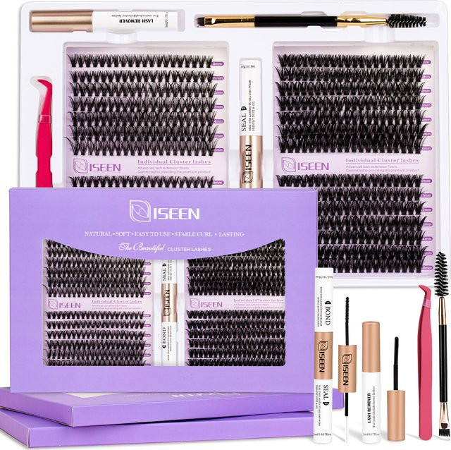 ISEEN Wimperncluster-Set, Black, Unisex - Bild 1