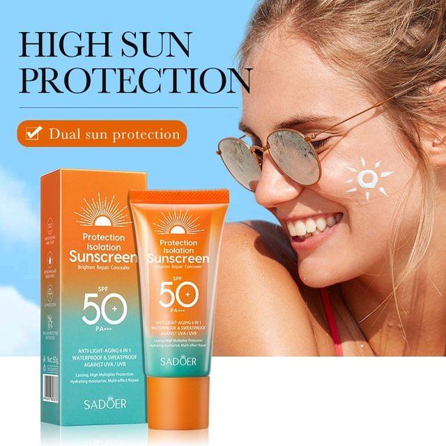 SADOER Sonnencreme Gesicht, SPF 50+, 50g - Bild 1