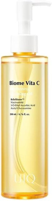 UIQ Biome Vita C Aufhellendes Reinigungsöl, 200 ml, mit Vitamin C und Niacinamid - Bild 1