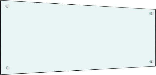 DELUKE Küchenrückwand aus Glas in Weiß, B/H: 100 x 40 cm als Spritzschutz und Wandverkleidung für deine Küche - Bild 1