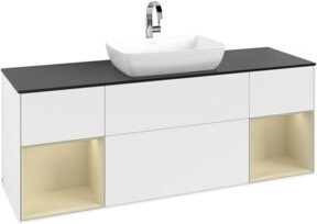 V&B Waschtischunterschrank Finion in Weiß lackiert, Breite: 160 cm, Tiefe: 50,1 cm, Höhe: 50,1 cm - Bild 1
