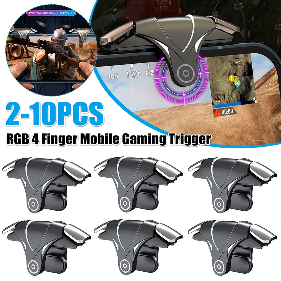 LAIMANEI 4-Finger Mobile Gaming Trigger für iOS und Android mit latenzfreien Tasten - Bild 2