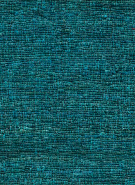 Arte Tapete Katia Silk in Türkis mit abstraktem Textil-Design und Satin-Glanz - Bild 1