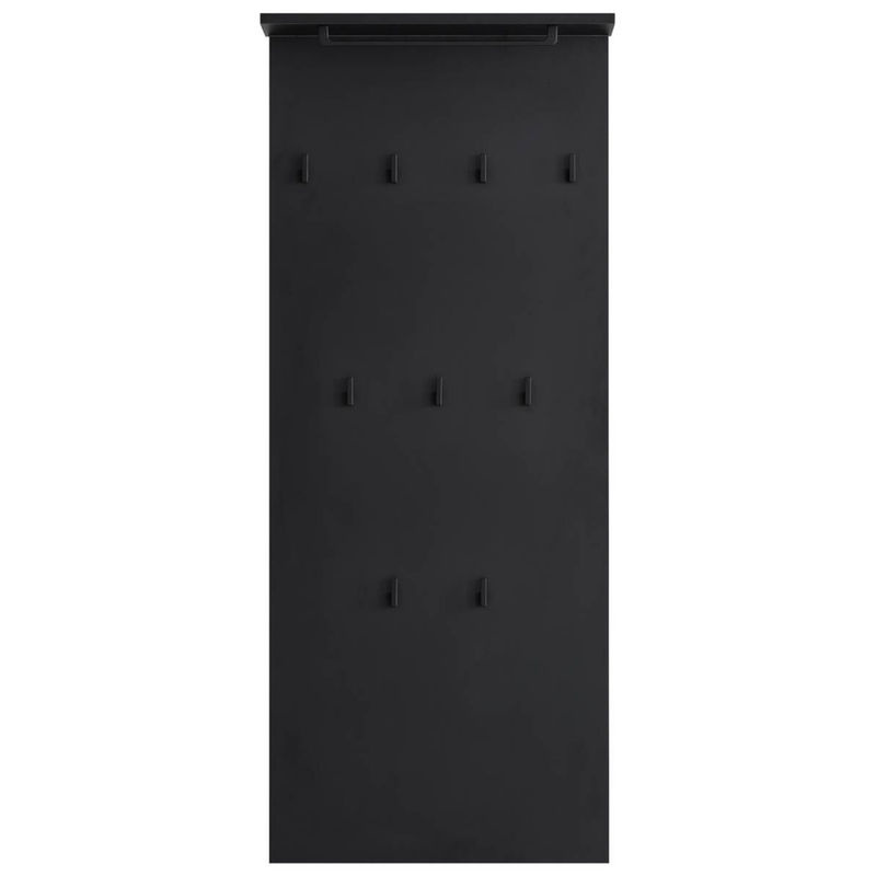 Schildmeyer Hakenpaneel Janne aus Holzwerkstoff in Schwarz Matt, B/H/T: 50 x 110,6 x 20,9 cm - Bild 4
