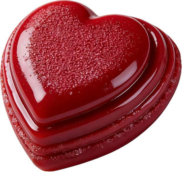 Herzförmige Silikon-Kuchenform für Schokolade und Mousse, weiß, einzelzellige Backform für Desserts - Bild 1