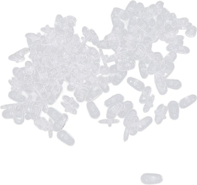 Koogeelife Nasenpads Silikon, Anti-Rutsch, 100 Paar, transparent, white - Bild 1