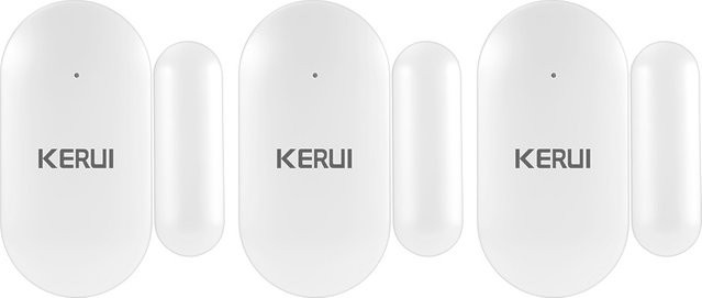 KERUI MC11 Drahtloser Tür- und Fenstersensor 433 MHz Magnet Detektor in Weiß für Home Security Alarmsysteme - Bild 1