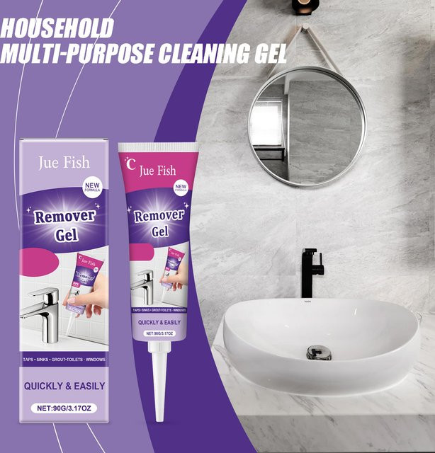 Jue-Fish Mehrzweck-Reinigungsgel zur Schimmel- und Fleckenentfernung für Wände, Böden und Toiletten, multicolour - Bild 1