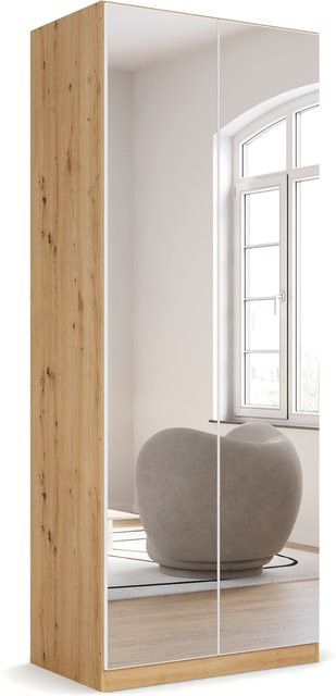 RAUCH Drehtürenschrank Alabama mit Spiegel in Weiß/Eiche Artisan, B/H: 91 x 229 cm - Bild 1