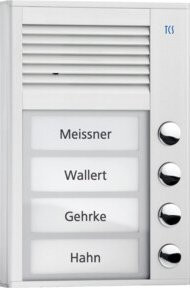 TCS Tür Control Türsprechstelle PAK04-EN in Silber und Weiß aus Aluminium - Bild 1