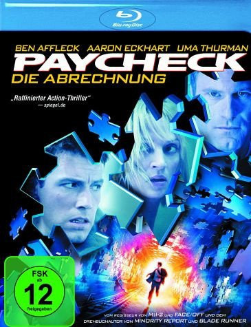 Blu-ray Paycheck - Die Abrechnung Action Science-Fiction Thriller mit Ben Affleck und Uma Thurman - Bild 1