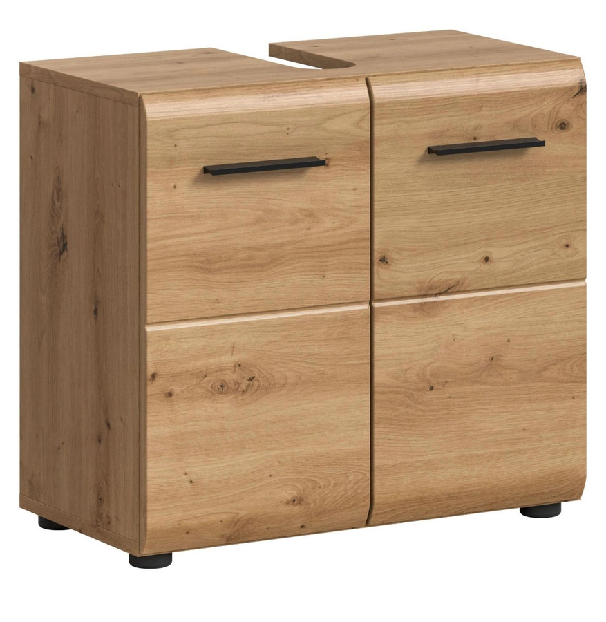 Waschbeckenunterschrank Cover von Inn.Furn in Eiche, Braun, B: 60 cm, H: 54 cm, T: 30 cm - Bild 2