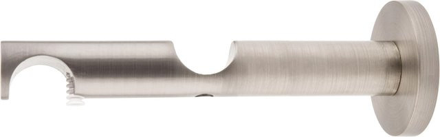 Mydeco Gardinenstange-Halterung Function Track 2-läufig in Edelstahl-Optik Silber Durchmesser: 2 cm - Bild 1
